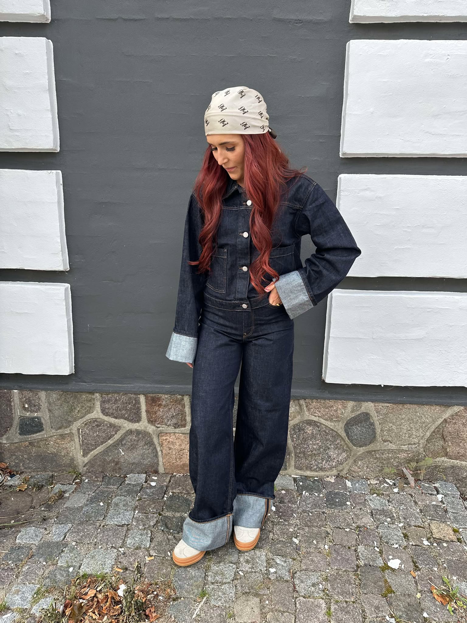 JXVEGA Denim Jacket - Dark Blue Denim